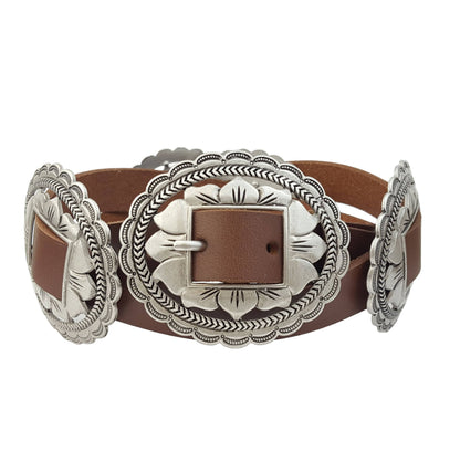 FLORAL CONCHO BELT