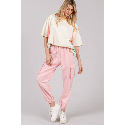 WILLOW-DENIM CARGO JOGGERS