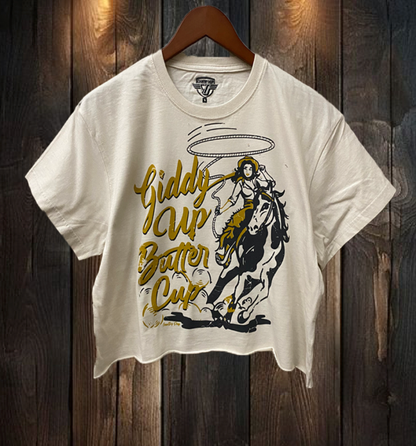 GIDDY UP BUTTER CUP T SHIRT