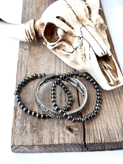 THE SILVERADO LAYERED BRACELET SET