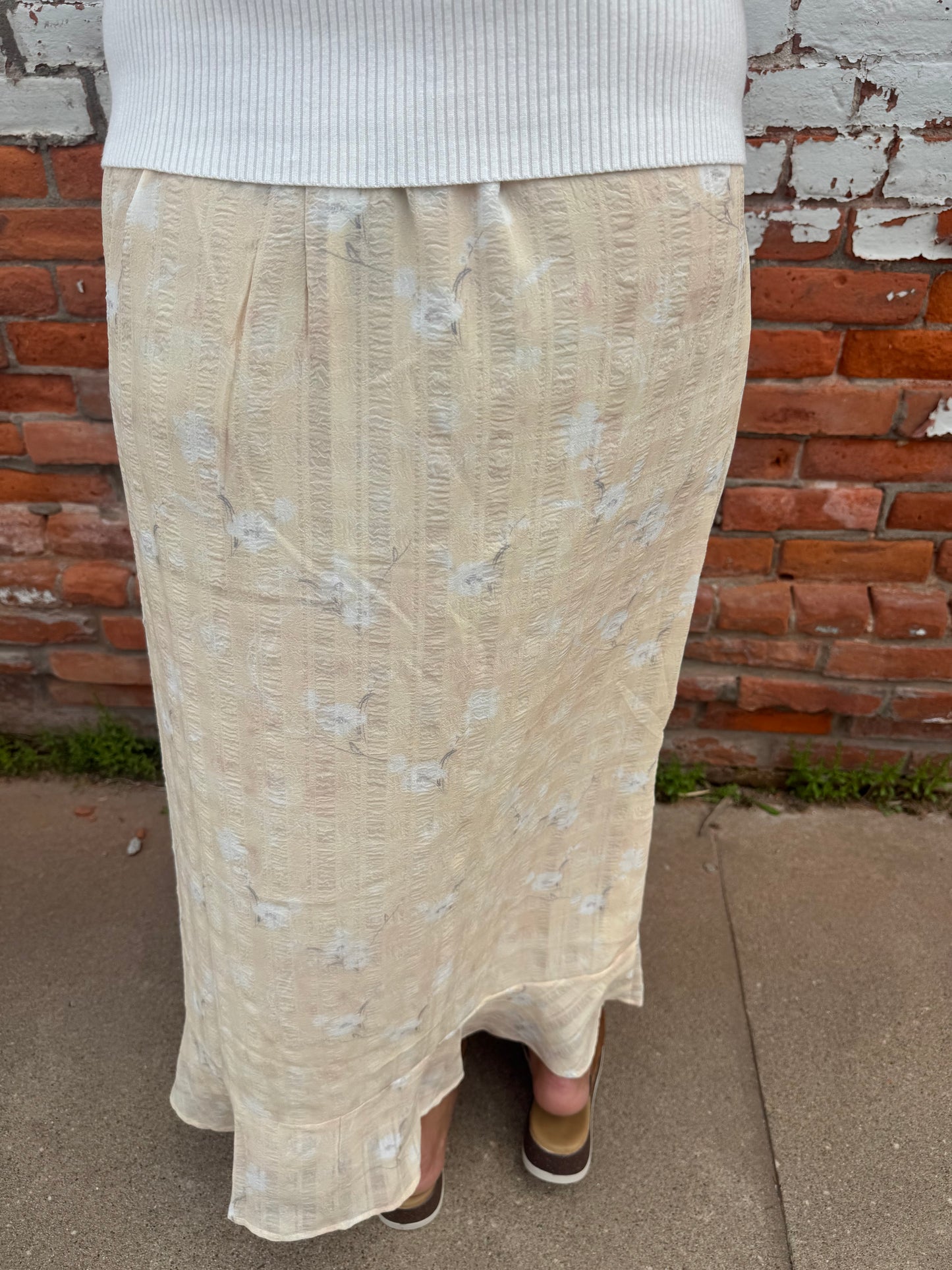 PRAIRE BLOSSOM BUTTOM MAXI SKIRT
