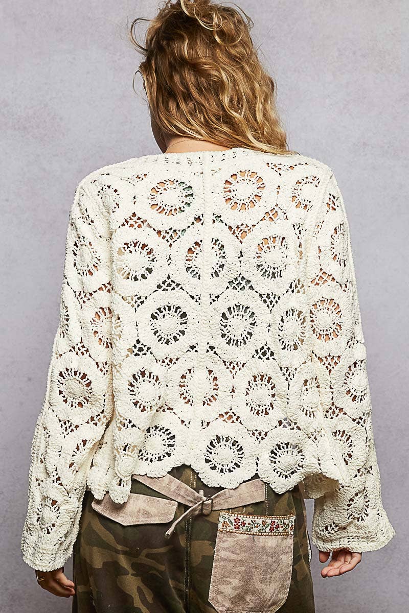 KNITTED BUTTON DOWN CARDIGAN