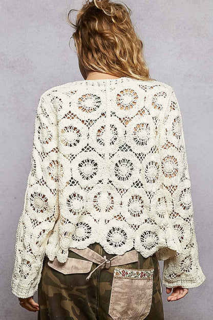 KNITTED BUTTON DOWN CARDIGAN