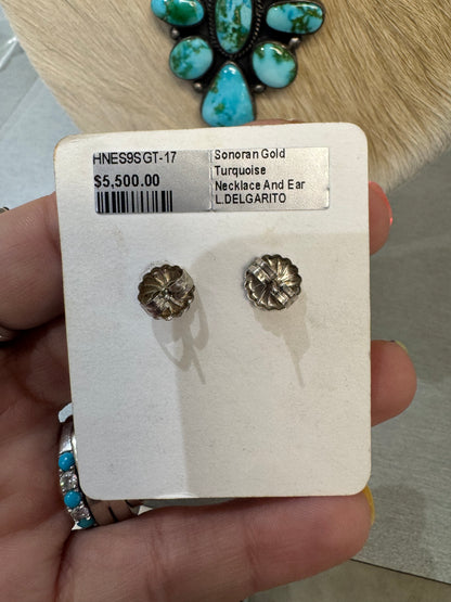 Sonoran Gold Turquoise Necklace & Ear