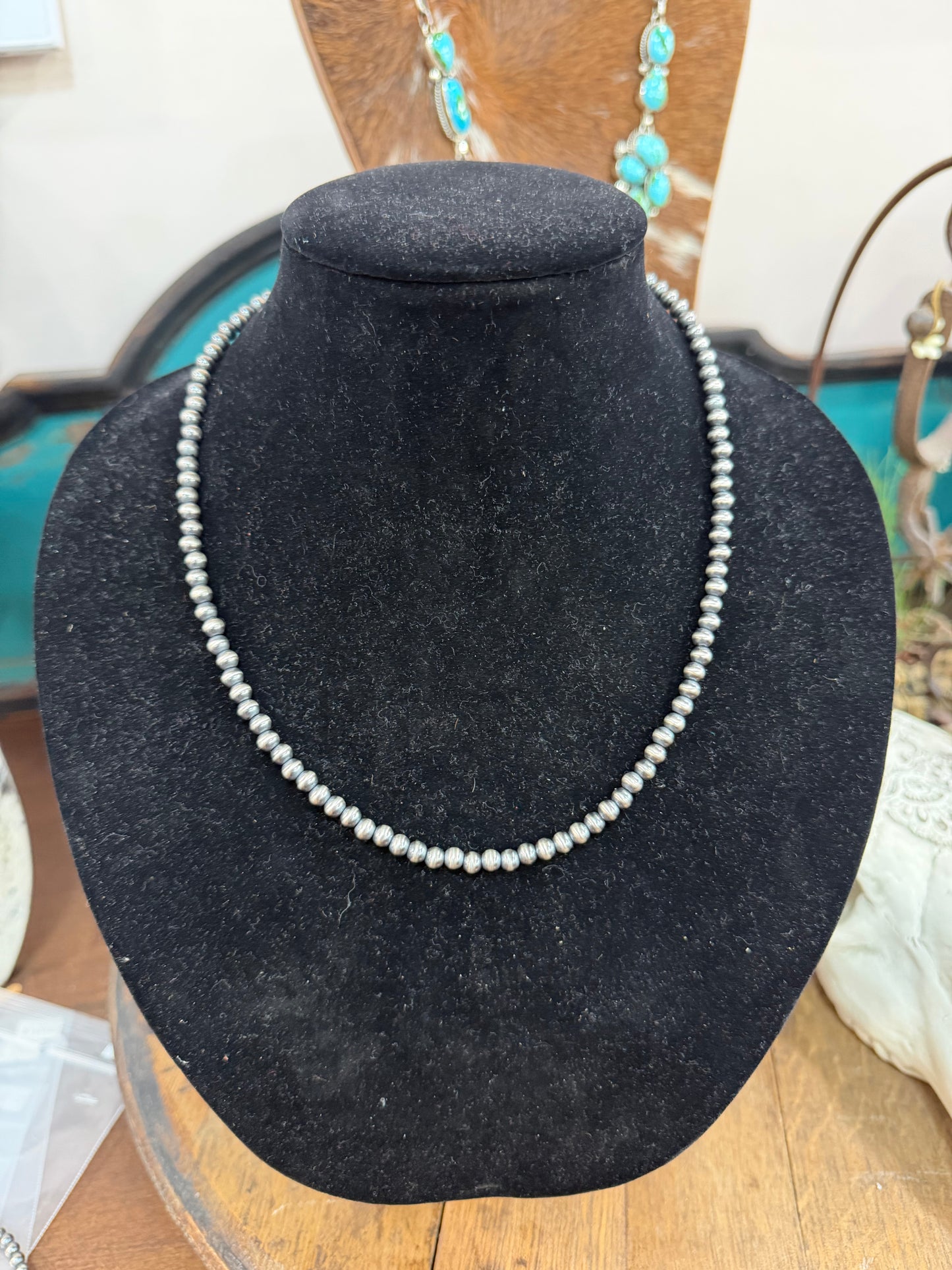 5MM STERLING SILVER PEARL NECKLACE
