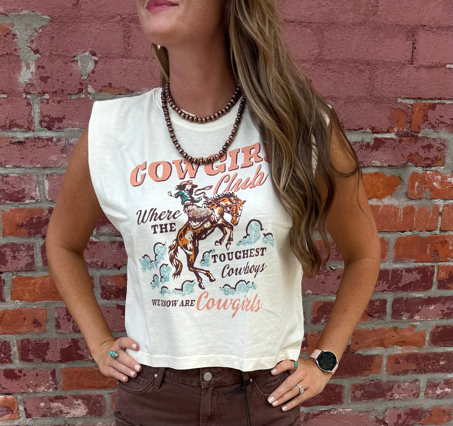 COWGIRL CLUB MUSCLE TANK