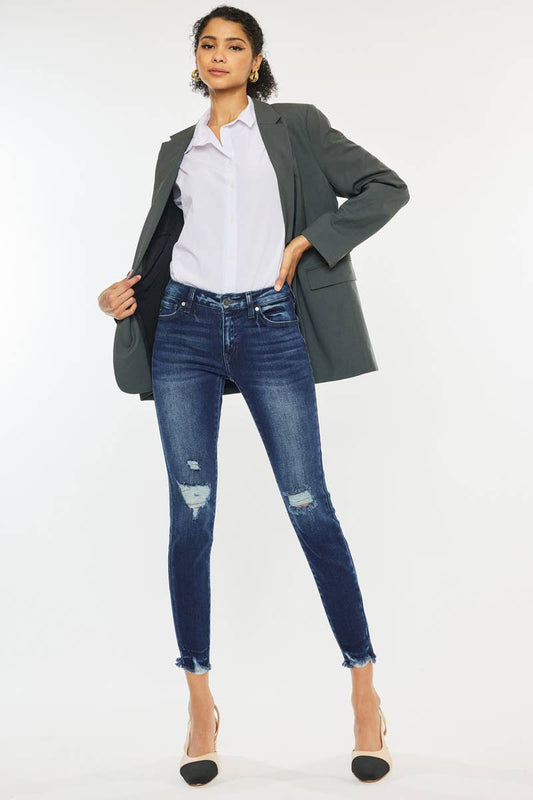 DOLLY-MIDRISE ANKLE SKINNY JEANS