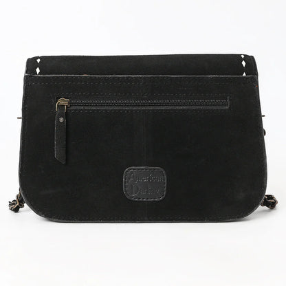 AMERICAN DARLING SUEDE WESTERN BOOT STITCH CROSSBODY BAG