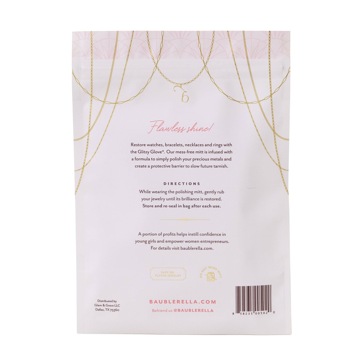 GLITZY GLOVE ANTI-TARNISH POLISHING MITT