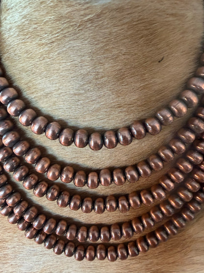 6MM COPPER NAVAJO PEARLS
