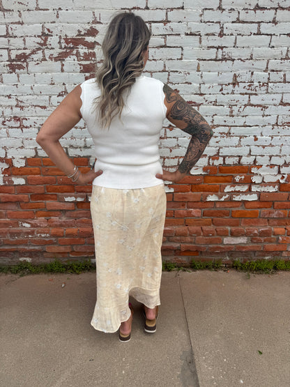 PRAIRE BLOSSOM BUTTOM MAXI SKIRT