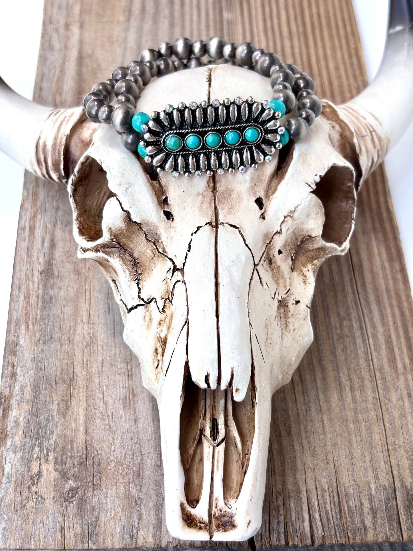 PRAIRE SKY 2 LAYERED STRETCH BRACELET