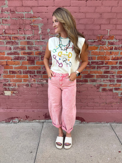 DESERT CLAY BARREL JEAN