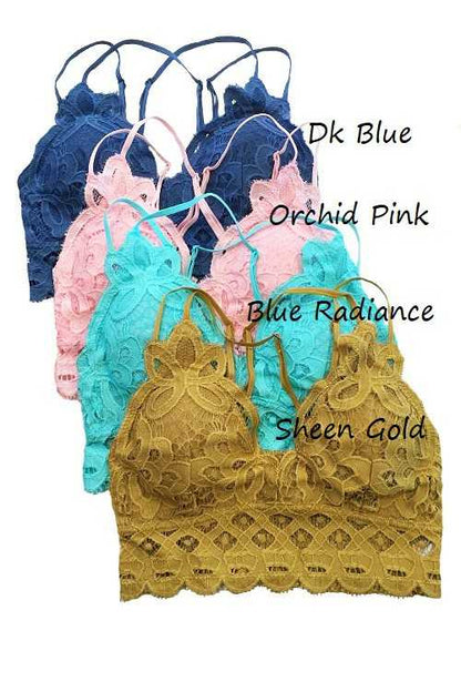 SCALLOPED LACE CAMI BRALETTE