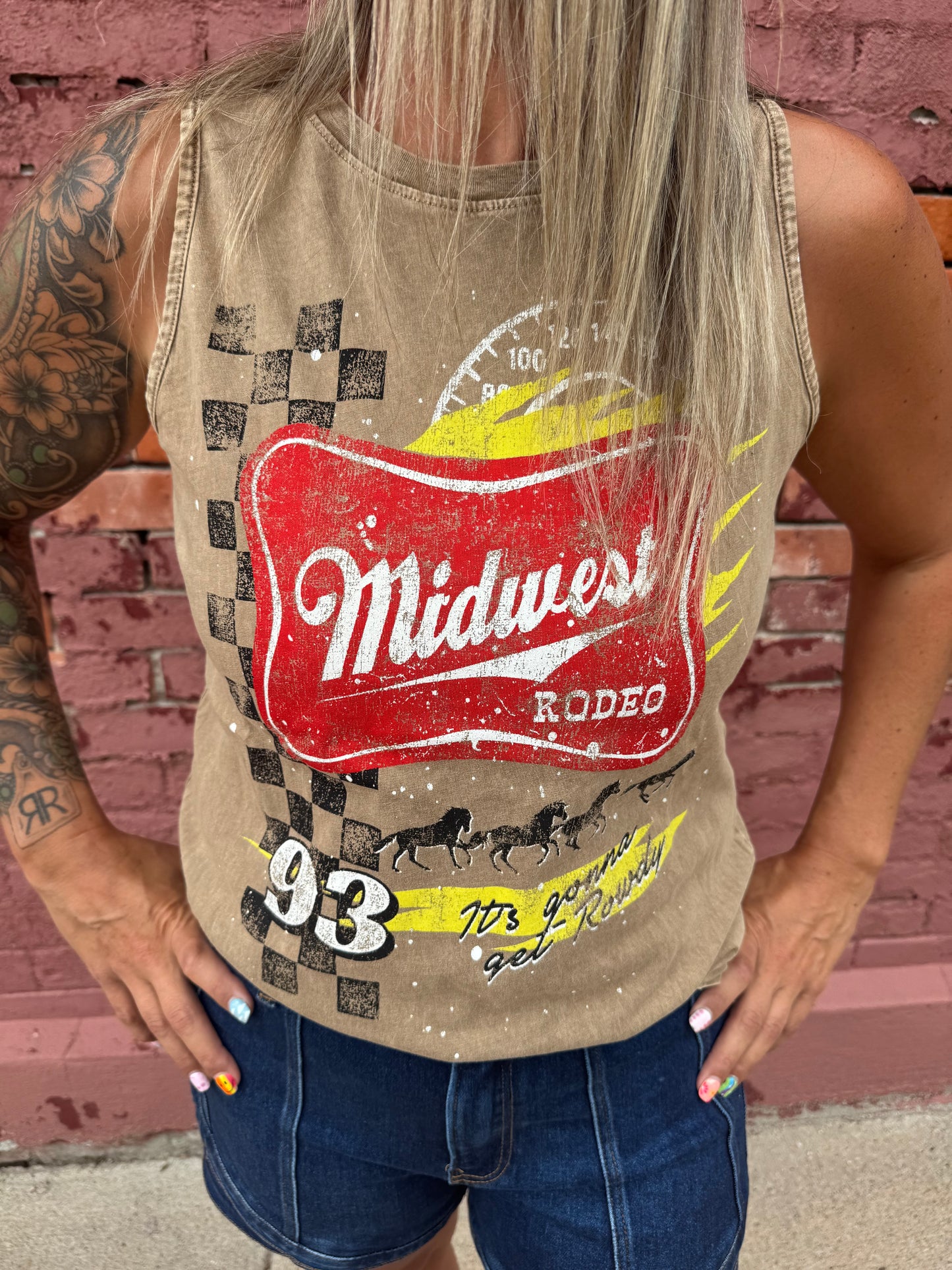 MIDWEST RODEO 93 GRAPHIC TANK