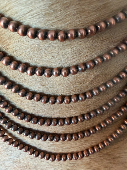 6MM COPPER NAVAJO PEARLS