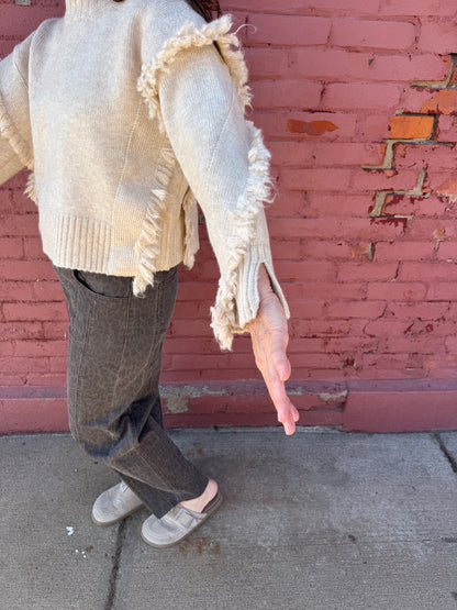 ANNABELLE FRINGED SWEATER