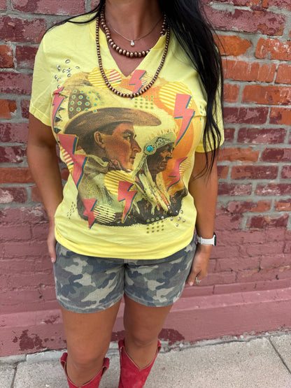 COWBOY AND INDIAN TEE