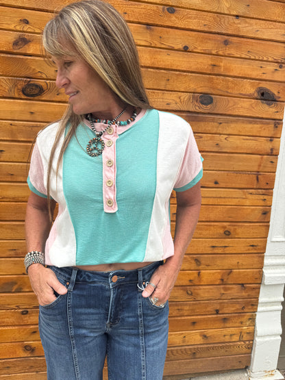 PLAYFUL PASTEL TOP