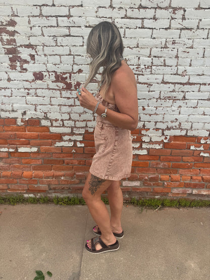 LORRETA-SHORT TUBE ROMPER