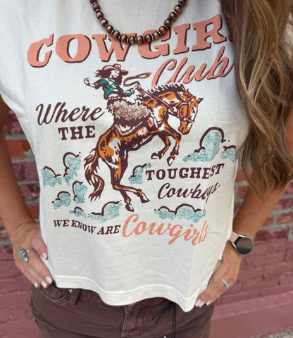 COWGIRL CLUB MUSCLE TANK