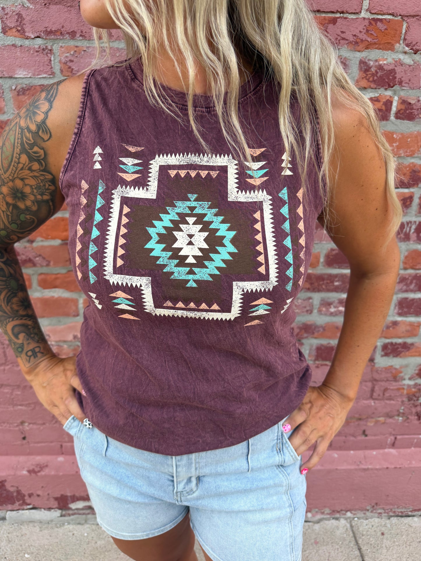 VINTAGE AZTEK TANK TOP