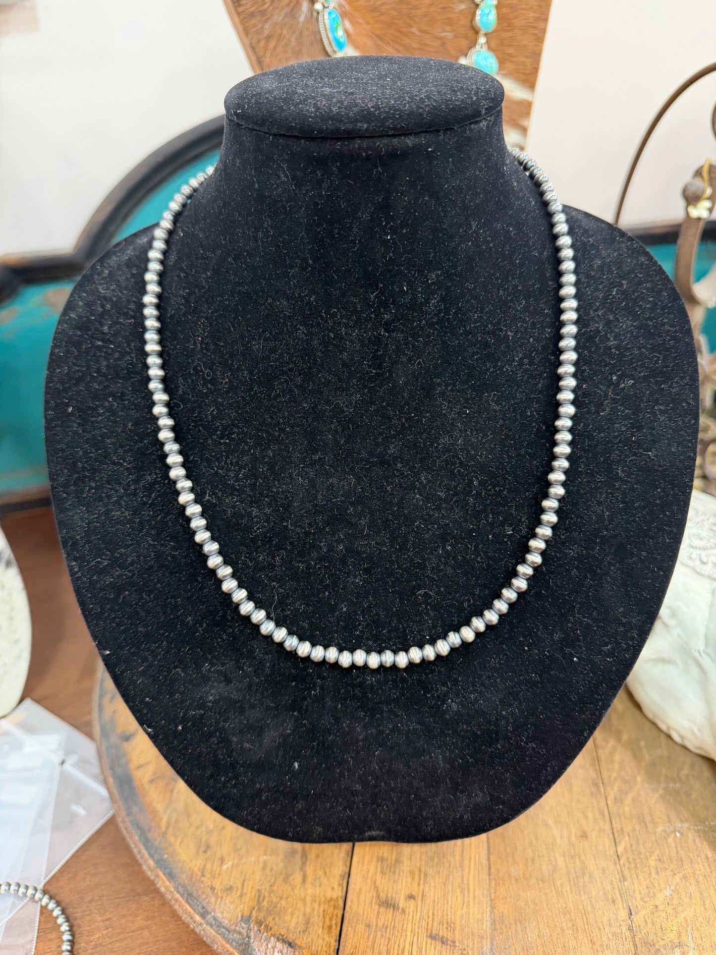 5MM STERLING SILVER PEARL NECKLACE