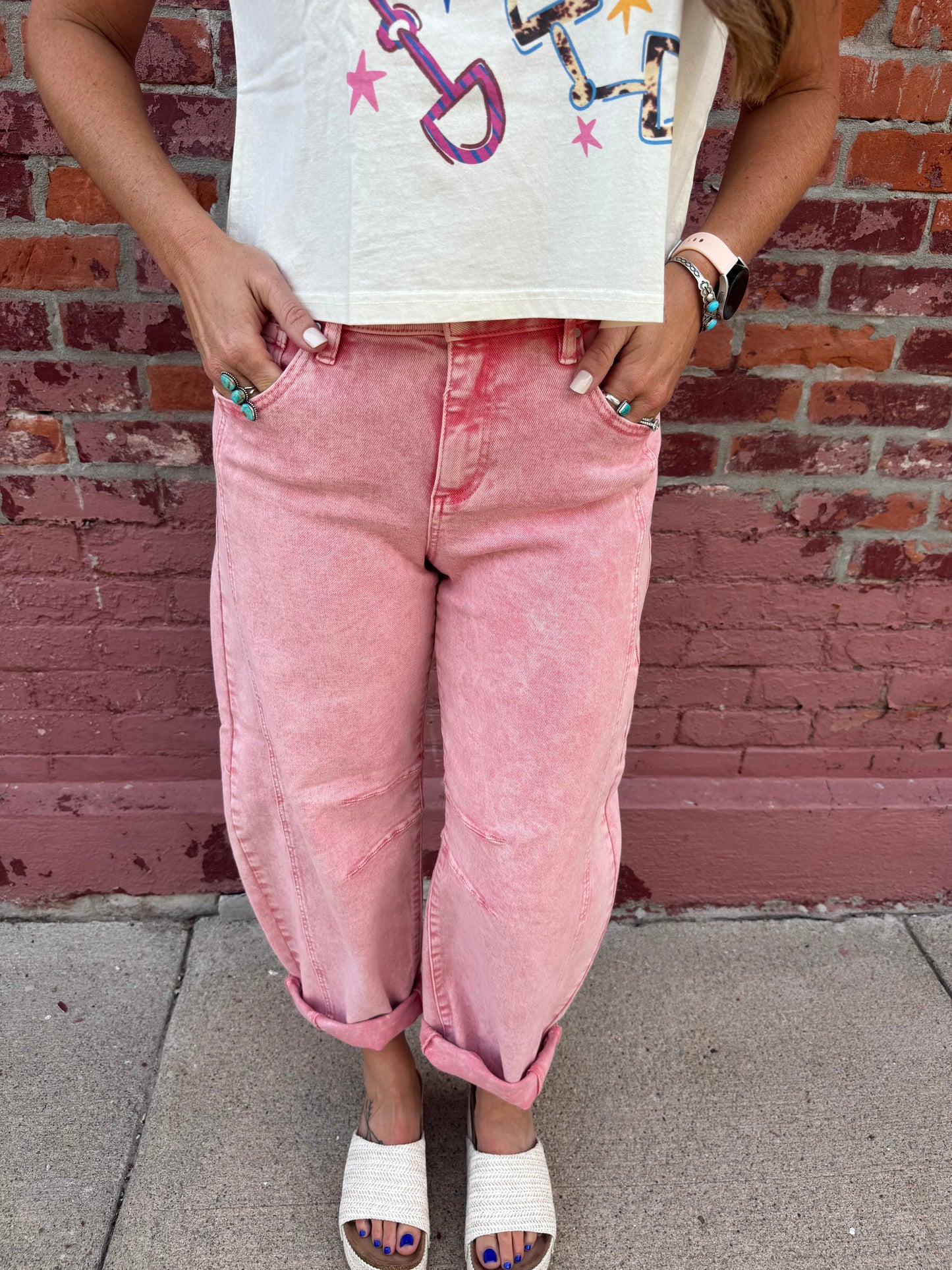 DESERT CLAY BARREL JEAN