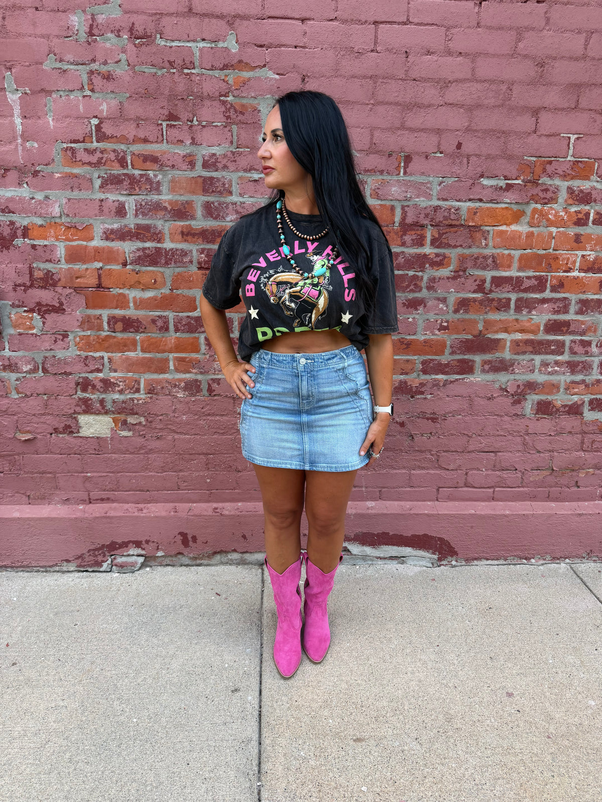SADDLE STITCH SKIRT