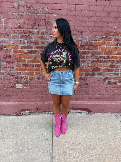 SADDLE STITCH SKIRT