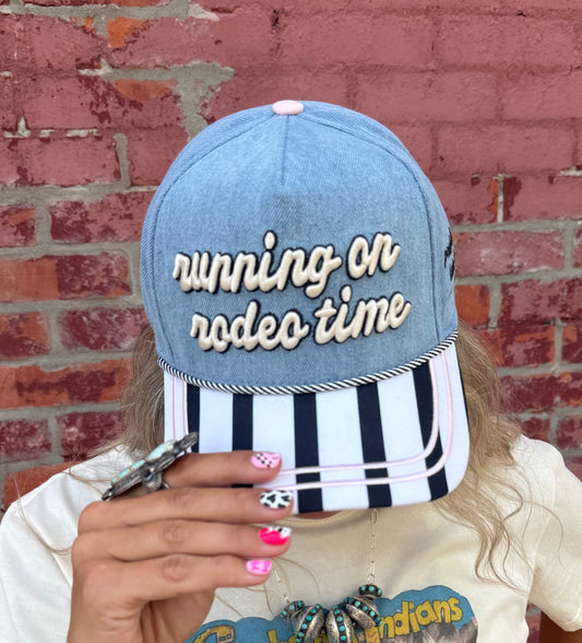 RUNNING ON RODEO TIME HAT