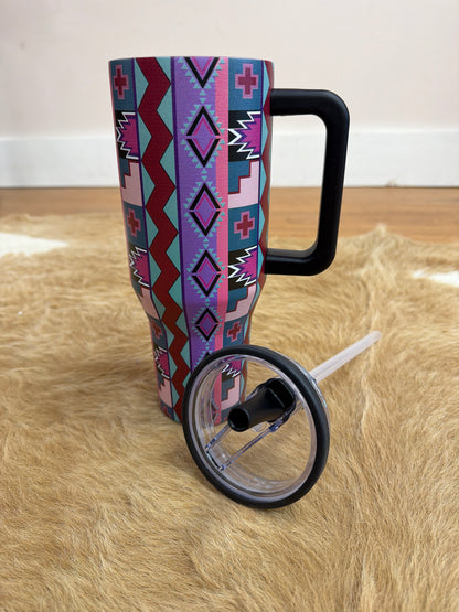 AZTEC PRINT TUMBLER