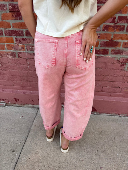 DESERT CLAY BARREL JEAN