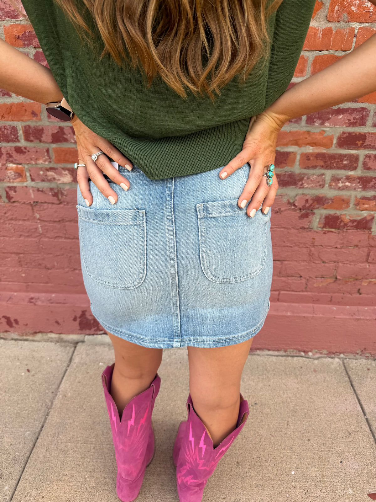 SADDLE STITCH SKIRT