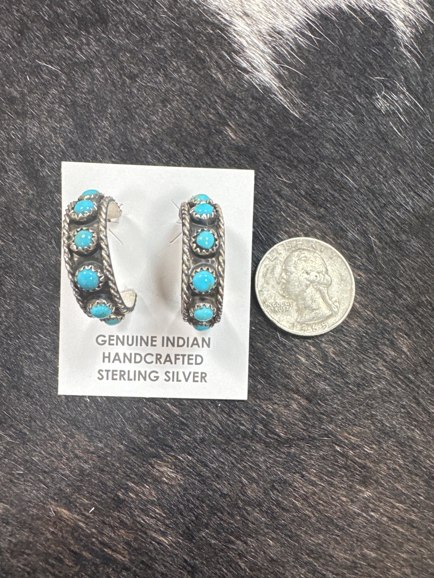 TURQUOISE HOOPS