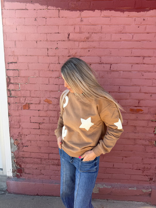 CREW NECK WESTERN SWEATSHIRT