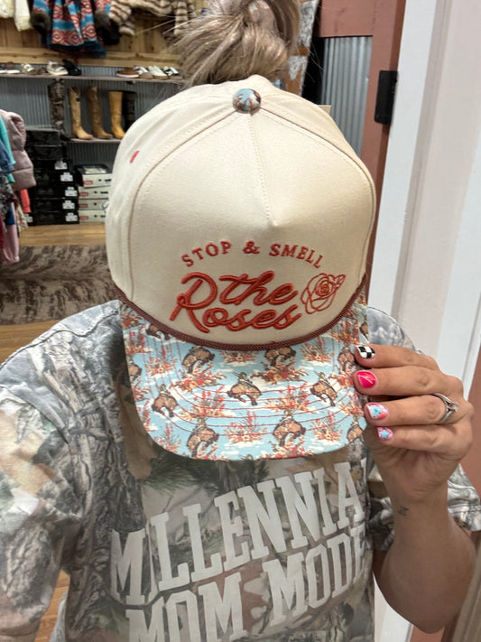 SMELL THE ROSES HAT