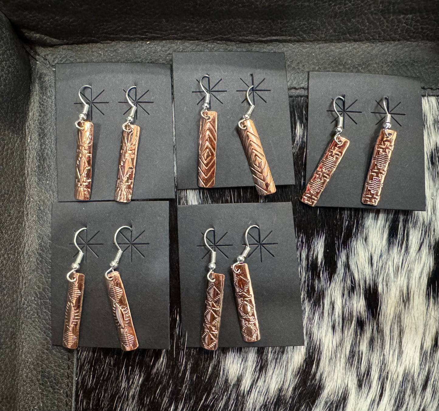 COPPER DANGLE EARS