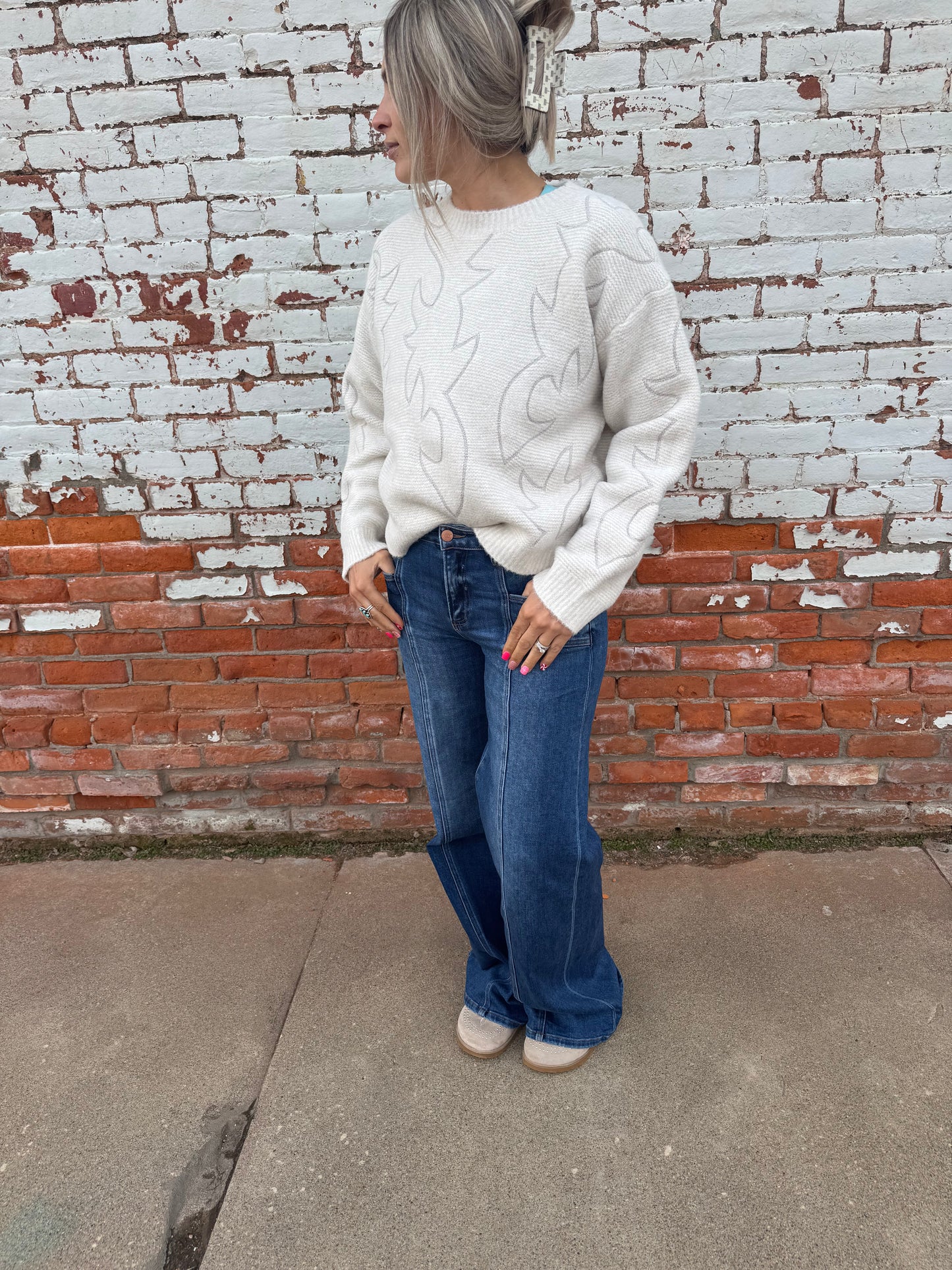 WINONA WIDE LEG MID RISE JEAN