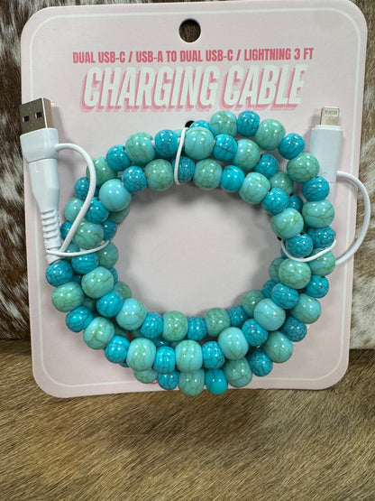 BEADED PHONE CHARGER