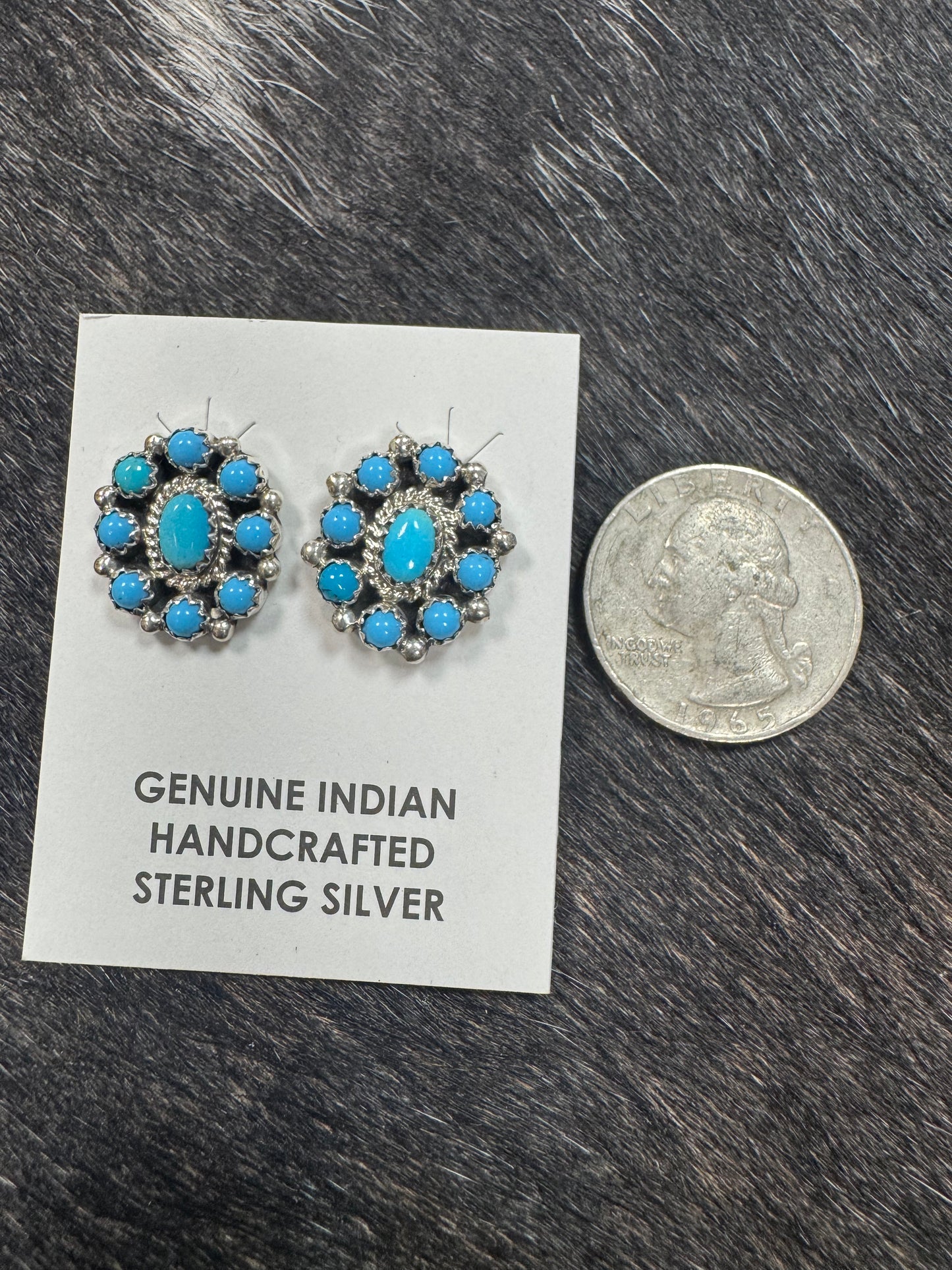 TURQUOISE CLUSTER EARS