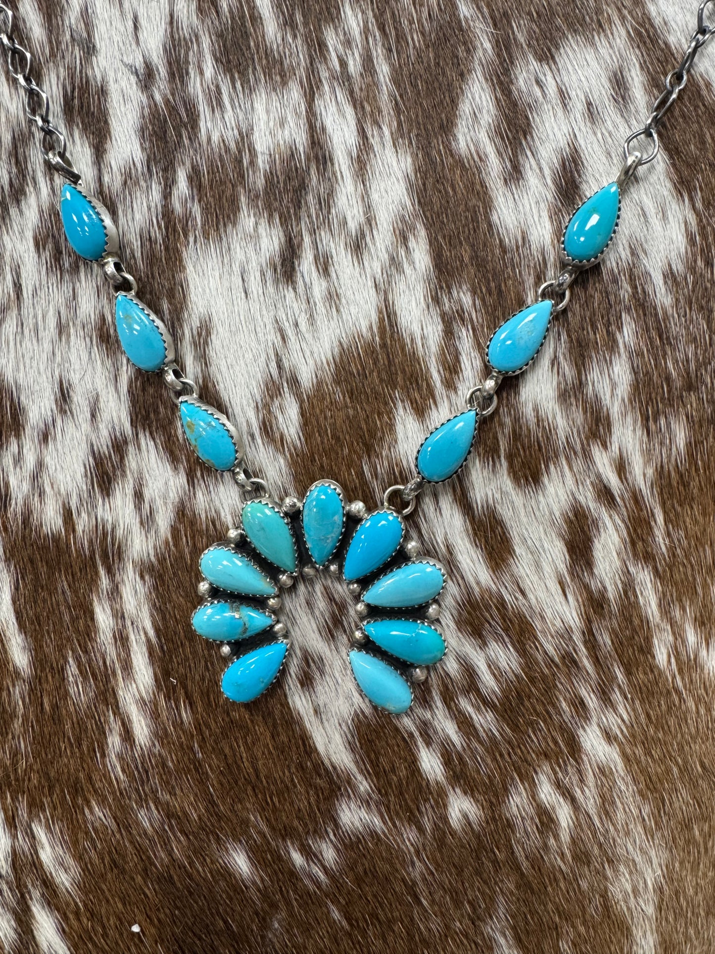 KINGMAN TURQUOISE NAJA NECKLACE SET