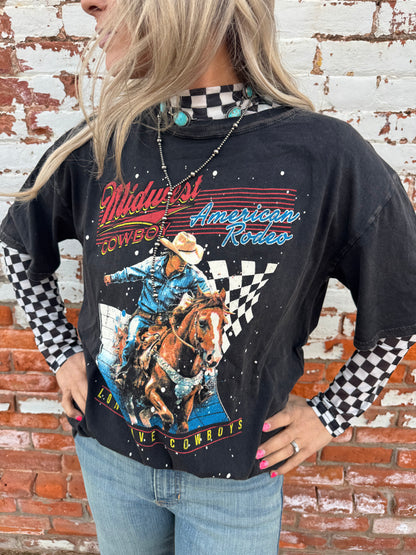 MIDWEST COWBOY AMERICAN RODEO GRAPHIC TEE
