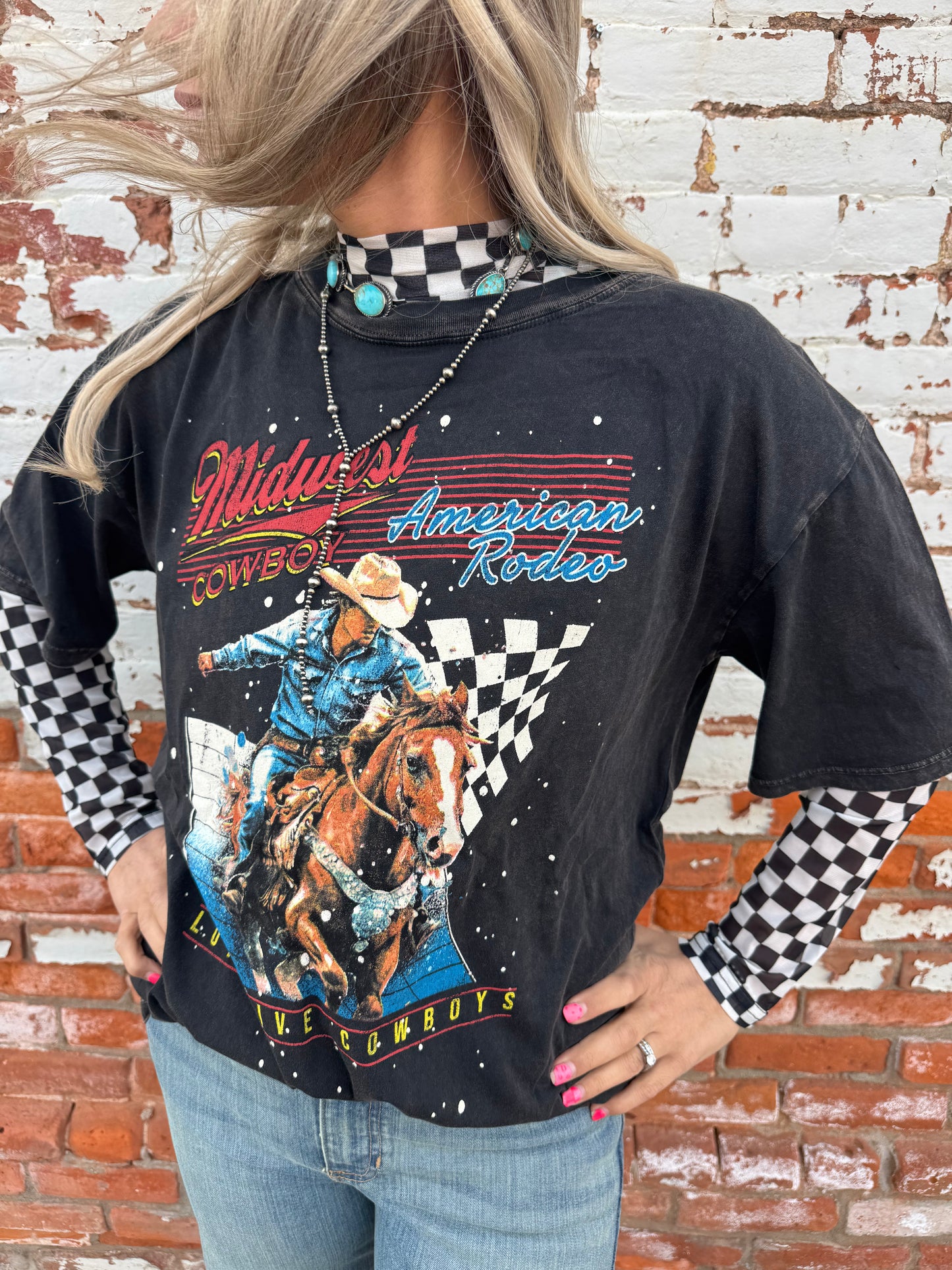 MIDWEST COWBOY AMERICAN RODEO GRAPHIC TEE
