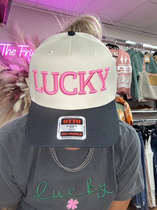 LUCKY EMBROIDERED HAT