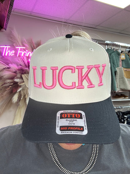 LUCKY EMBROIDERED HAT