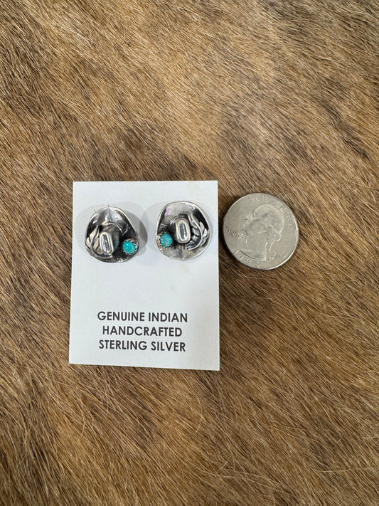 STERLING SILVER COWBOY HAT EARS