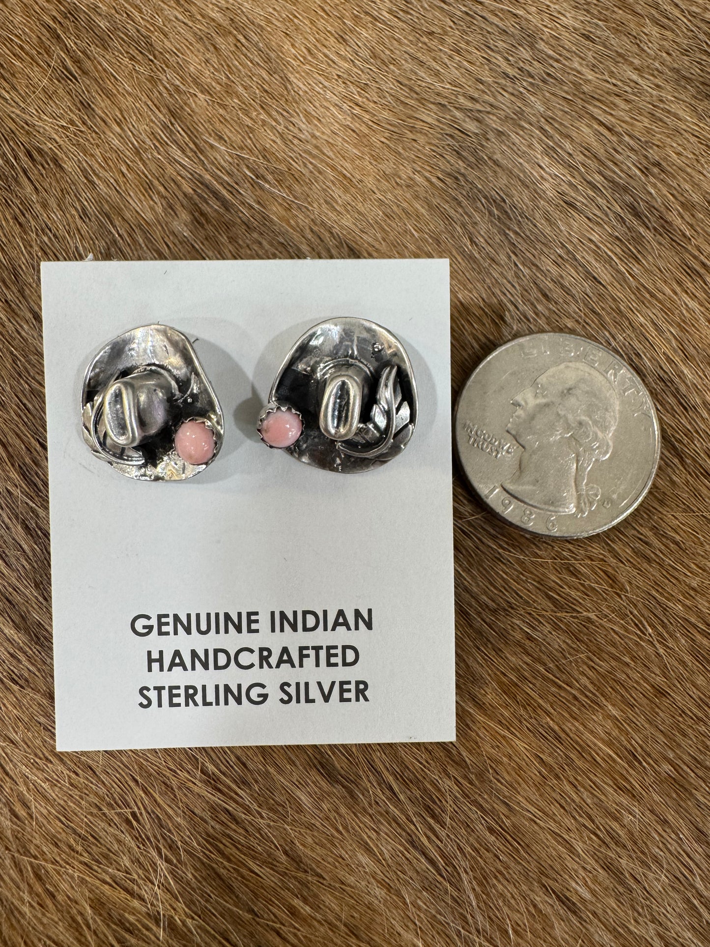 STERLING SILVER COWBOY HAT EARS