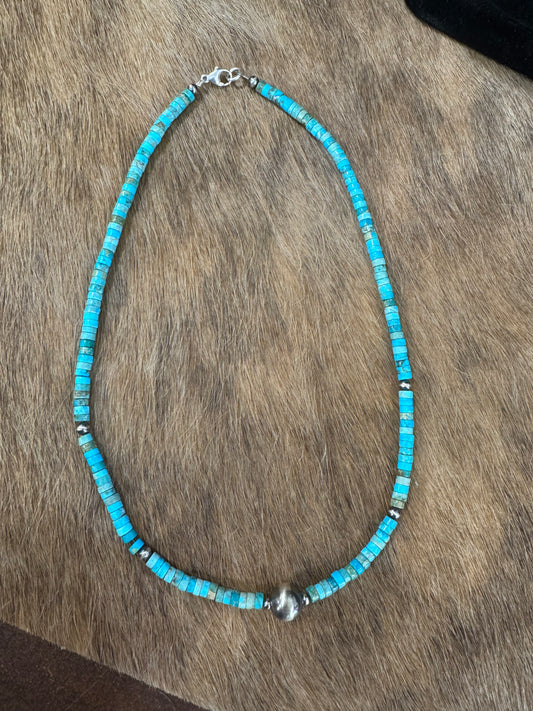 HEISHI TURQUOISE NECKLACE