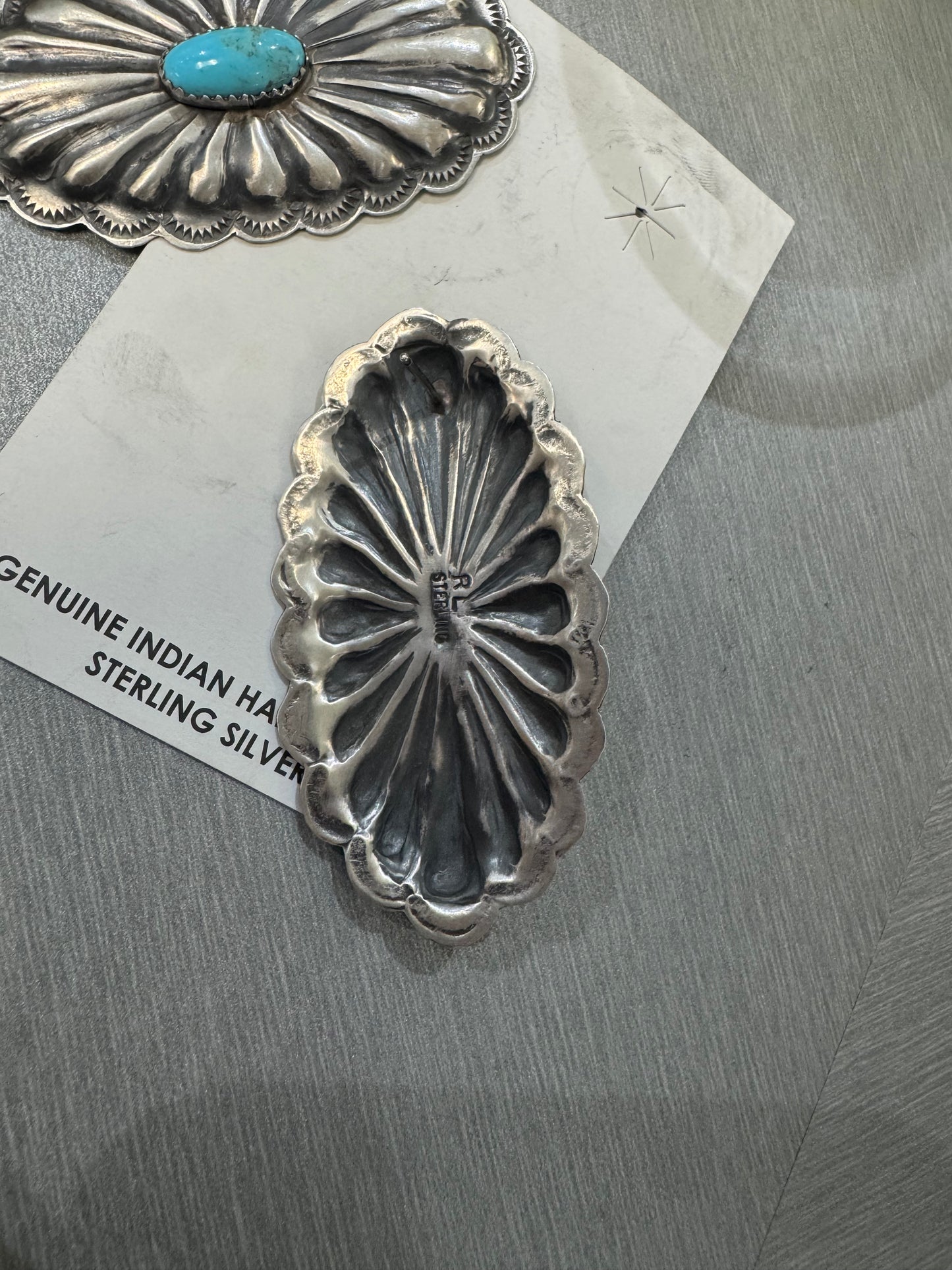 TURQUOISE CONCHO EARRINGS BY RITA LEE